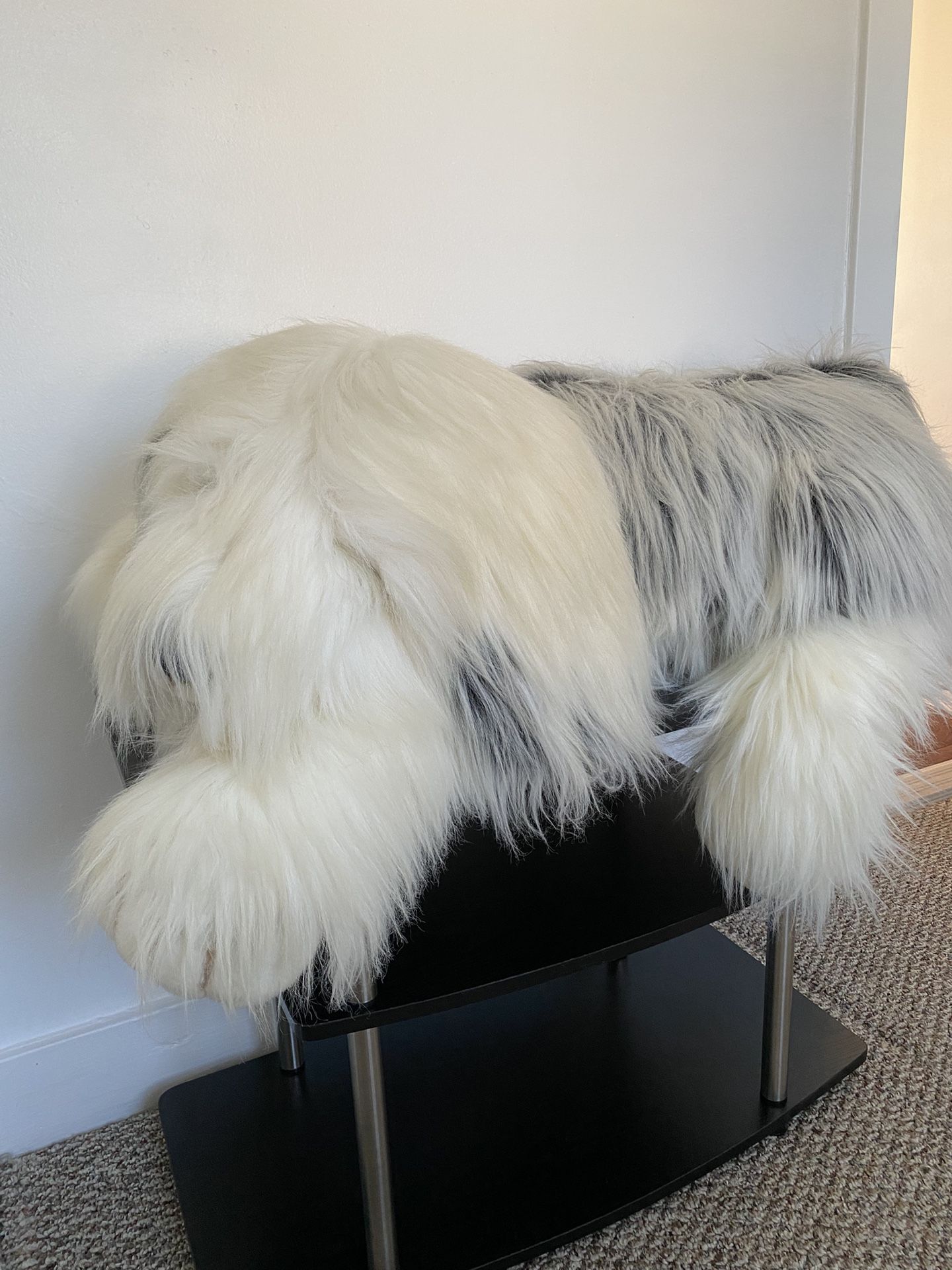 Big Stuffed Plush White Dog