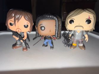 The Walking Dead Funko Pop Figures Set of 3