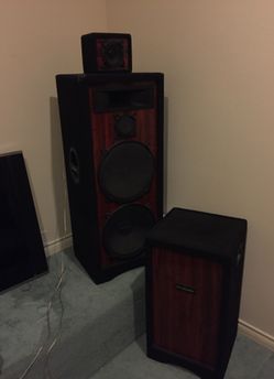 Pro Studio Concert/DJ speakers complete set