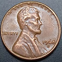 1968 San Francisco Penny (Rim Errors) 
