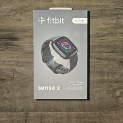 Fitbit Sense 2 Graphite Aluminum Case,  Shadow Grey Infinity Band
