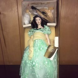 Franklin Mint Heirloom Doll Vivien Leigh as Scarlett O'Hara Gone With The Wind