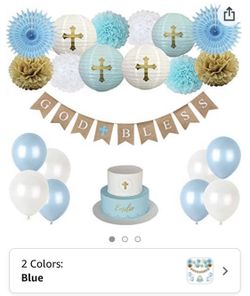 Baptism -Background Decorations - Gold