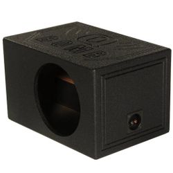 QPower QBOMB10VL Single 10" Vented Ported Car Subwoofer Sub Box Enclosure QBOMB