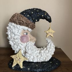 Enesco Belsnickle Santa Moon And Stars 