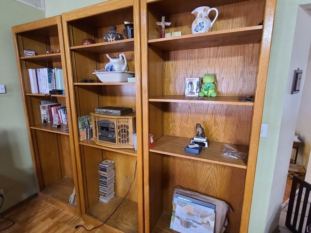 Large Book Case And Shelves