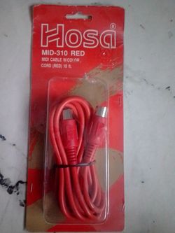 Hosa MID-310 red 10' midi cable