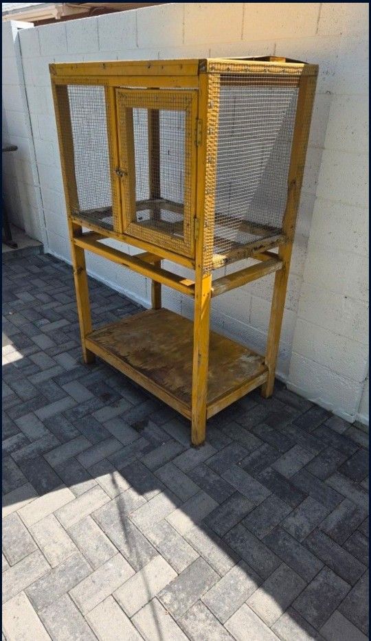 Handmade Wood Rabbit Crate/Cage