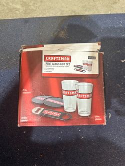 Craftsman Tools Pint Glass Gift Set