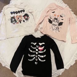 H&M Girls Halloween Tops Size 4-6 Years Old 