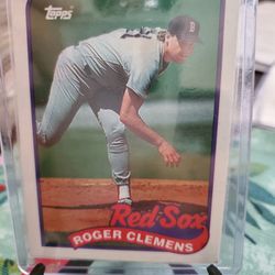 Roger Clemens 2 Error 1989 Topps Baseball Cards 