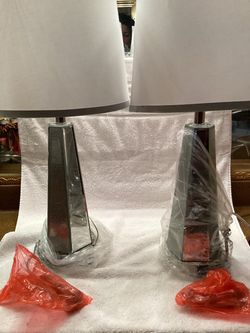 Mirrored Table Lamps  – Set of 2