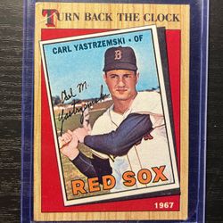 1987 Topps Turn Back The Clock 1967 Carl Yastrzemski Baseball Card #314