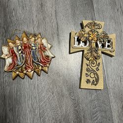 2 Wall Religious Decor Excellent Conditions 