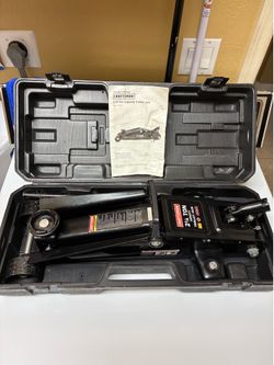 Craftsman 2 1/4 Ton Trolly Jack Lift  Black W/Instructions &Case