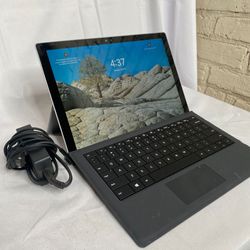 Microsoft Tablet Laptop SURFACE PRO 4 UNLOCKED WINDOWS 11 256ssd Intel i5  WORKING GREAT 
