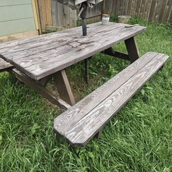 Wooded Picnic Table