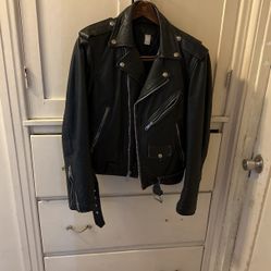 Women Leather Riding Jacket 