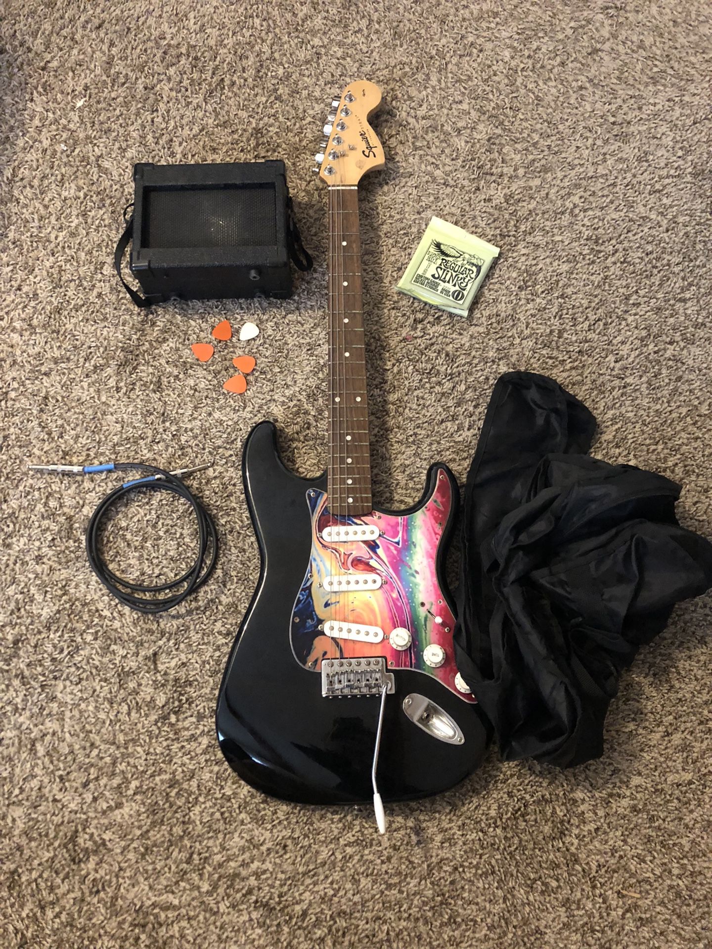 Squire Stratocaster With Amp