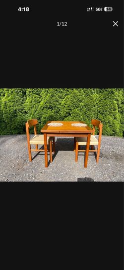 Mid Century Danish Teak Petite Expanding Dining Table