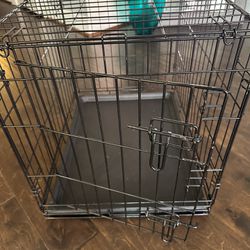 Dog Crate Single Door 24” Length 20” Width Includes Leak-Proof Pan