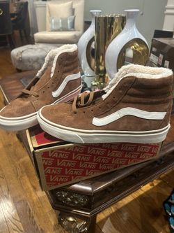 Vans SK8 HI Suede Brown/Cream ((BRAND NEW)) Never Worn!!!