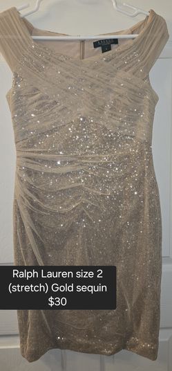 Ralph Lauren Size 2 Gold Sequin