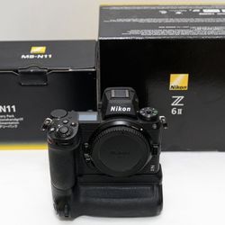 Nikon d6ii with grip and FTZ