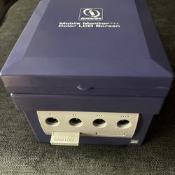 Nintendo GameCube Dol-001 Purple Console W/ Interact Mobile Monitor Game & Card