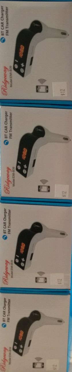 Fm transmitter compatible with any car stereo  FM transmitter hear music from your cell phone in your stereo ...new