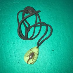 Glow In The Dark Scorpion Cast In Resin Necklace
