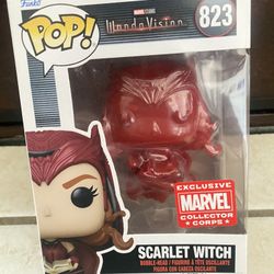 Funko Pop WandaVision Scarlet Witch Exclusive Marvel Collector Corps 823