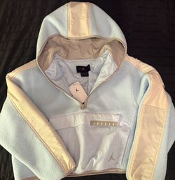 Jordan 1/2 Zip Hooded Fleece Sherpa Jacket