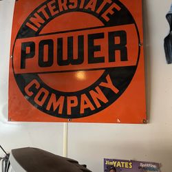 Power Company Metal Sign 