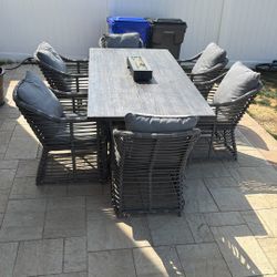 Cement Top Patio Dining Table (Pick Up Only)