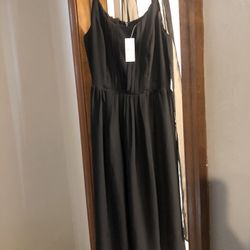 Loft Size 8 Womens Black Dress