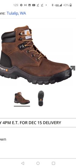 Carhart Rugged Flex Boots  10.5