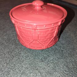 Longaberger Crock With Lid