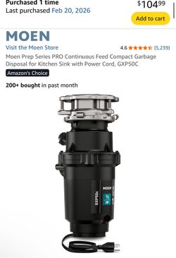 New Moen Disposal (still in box new)