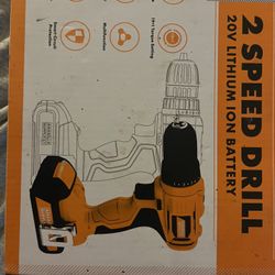 Amarillo supply 2 speed drill /w 20v lithium ion battery 