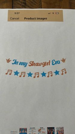 In My Showgirl Era Party Banner