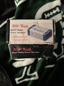 300 Watt Dual Outlet Power Converter For Cars 