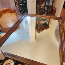 Solid Oak Mirror 40 x32 inches