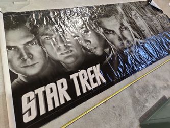Rare Star Trek Vinyl Banner