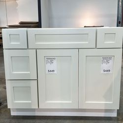 Vanity with Left & Right sided drawers