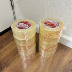 10 Big Rolls Heavy Duty Clear Packaging Tape Total 2,000 Yard NEW CONDITION