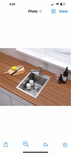 VESLA 15x20 Inch Bar Sink Drop In (24S)