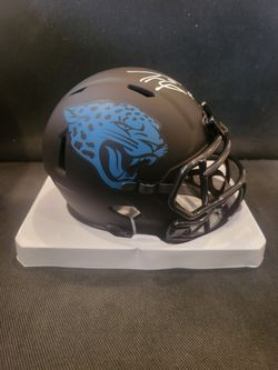 Travis Etienne signed MINI helmet