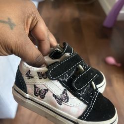Butterfly Vans Size  Toddler 4 