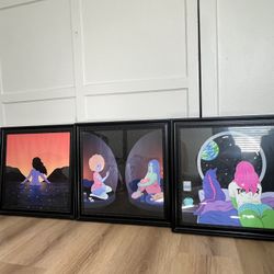 Set Of 3- 21x21” Artwork